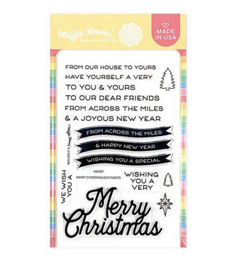 Merry Christmas Sentiments Clear Stamp