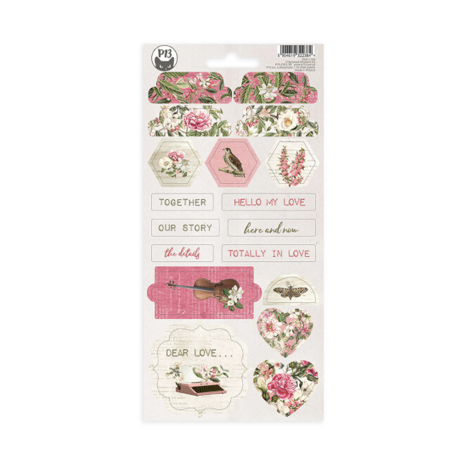Dear Love Chipboard Stickers 03