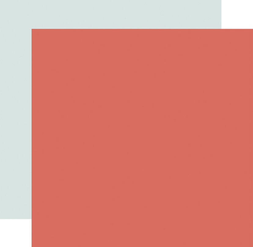 Coral/Lt Blue Away We Go 12x12 Single Sheet Paper
