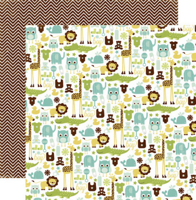 Bundle Of Joy-Its A Boy Pattern 12x12 Single Sheet Paper