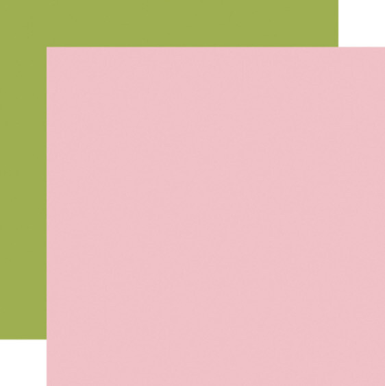 Light Pink/Green All About A Girl 12x12 Single Sheet Paper