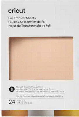 Foil Transfer Sheets 4x6 24pcs Gold/silver/rose gold