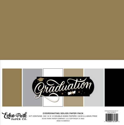 Graduation Solids Kit 12x12 Sheet