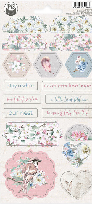 Birdhouse Chipboard Stickers 03
