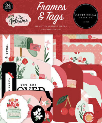 My Valentine Frames And Tags 34 Pcs