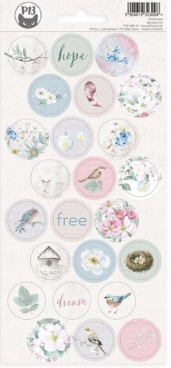 Birdhouse Sticker Sheet 03