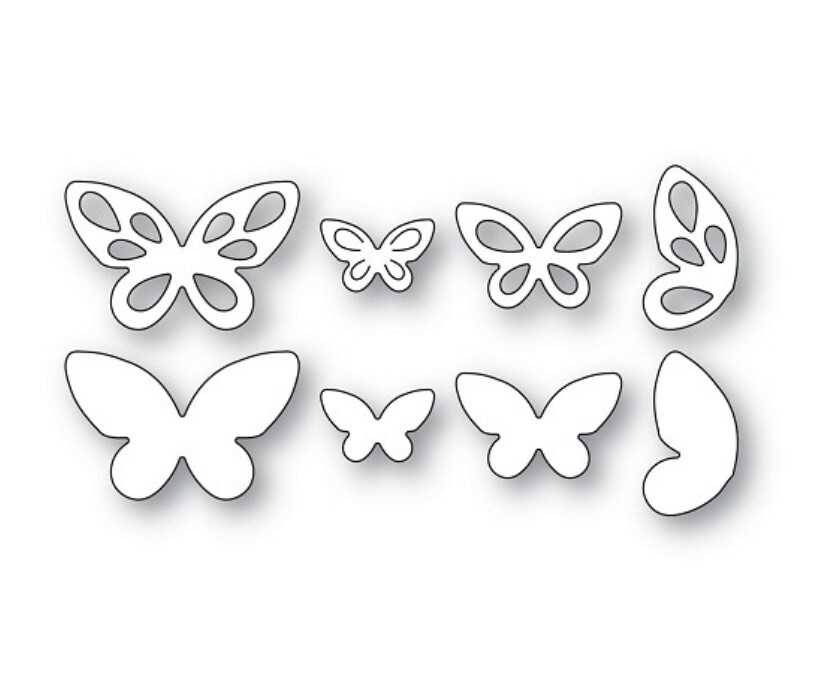 Teardrop Butterflies Cutting Dies