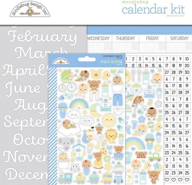 Calendar Kit Baby Boy First Year