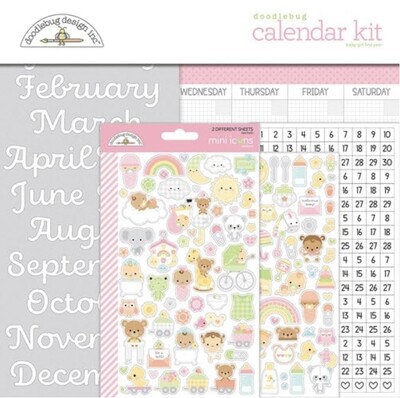 Calendar Kit Baby Girl First Year