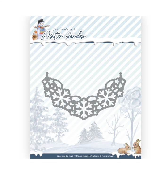 Jeanine&#39;s Art Winter Garden Snowflake Corner