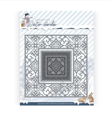 Jeanine&#39;s Art Winter Garden Snowflake Frame