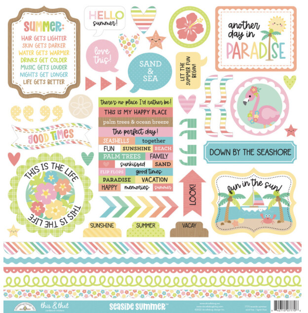 Cardstock Sticker This &amp; That  Seaside Summer