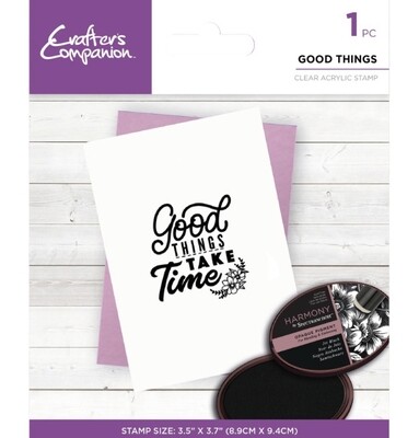 Mindfulness Quotes Good Things Clear Stamp