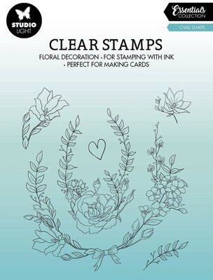 SL Oval Essentials Clear Stamps 6 Pcs