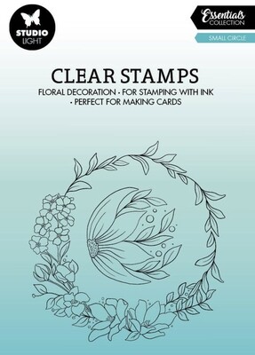 SL Small Floral Circle Essential Clear Stamp 2 Pcs