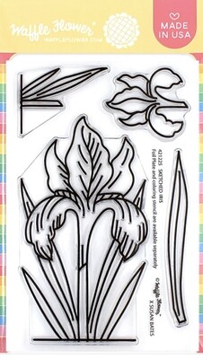 Sketched Iris Clear Stamp