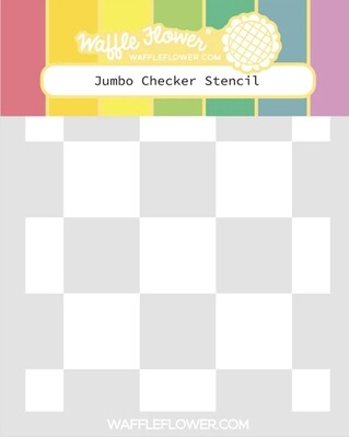 Jumbo Checker Stencil 1 Pc