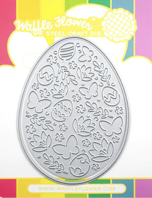 Spring Egg Cutting Die 2 Pc Stencil Bundle