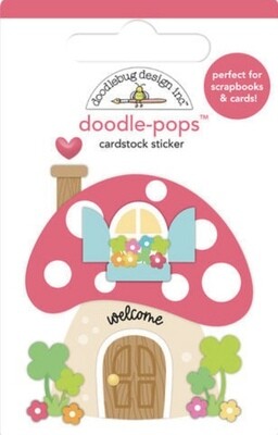 Doodle Pops 3D Cardstock Sticker Gnome Sweet Gnome