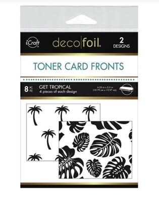 Deco Foil Toner Card Front Get Tropical 4.25x5.5