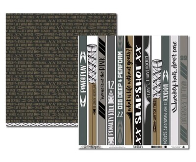 12x12 Hockey Double Sided Words Sheet 1