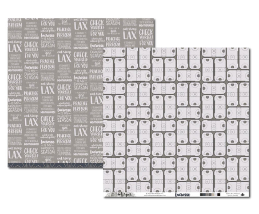12x12 Lacrosse Double Sided Words/Box