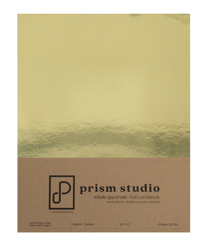 8.5x11 Whole Spectrum Foil Cardstock Wedding Band 250gsm