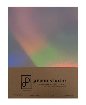 8.5x11 Whole Spectrum Foil Cardstock Holographic 250gsm