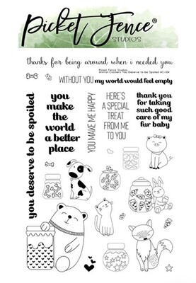 Animal Crackers You Deserve To Be Spoiled Clear Stamp