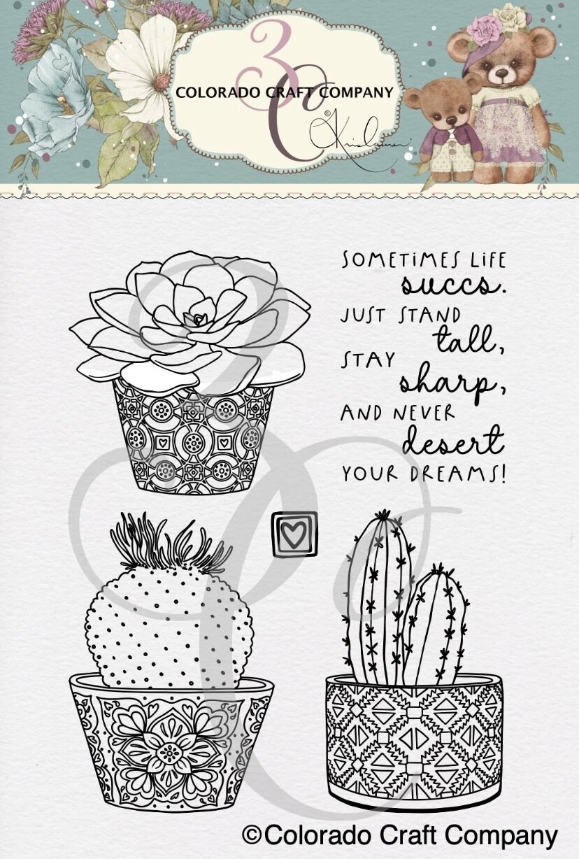 Stay Sharp 3x4 Clear Stamp 5 Pcs