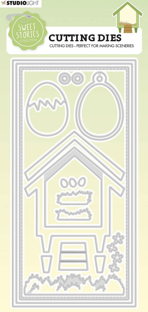 SS Cutting Die Henhouse Sweet Stories 130x270x1mm 17 PC nr.207