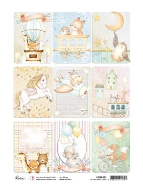 A4 Rice Paper My Tiny World My Tiny World Cards