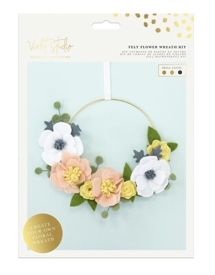 Violet Studio Felt Flower Wreath Kit