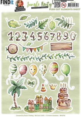 Yvonne Creations Jungle Creations Push Out Elements A