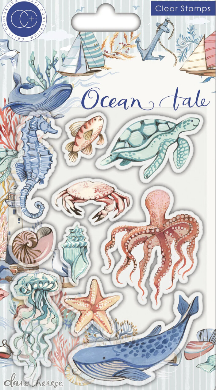Ocean Tale Clear Stamp - Sea Life