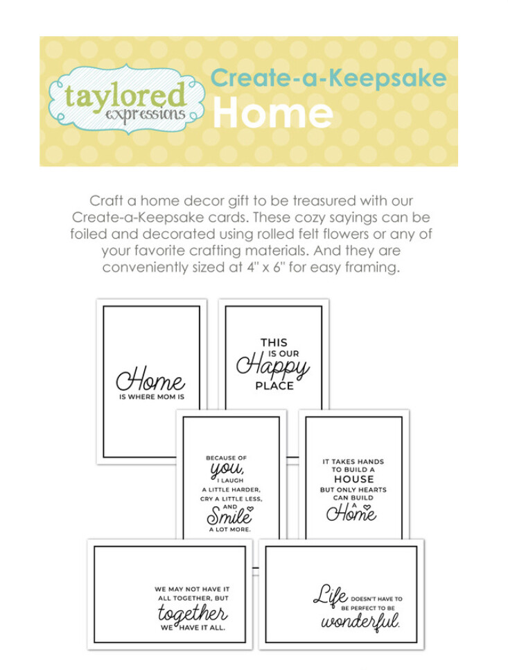 Create A Keepsake Home