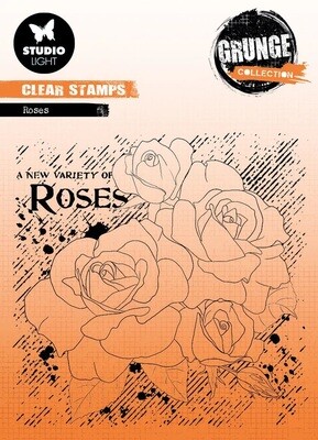 Roses Grunge Collection Clear Stamp NR401 1pc