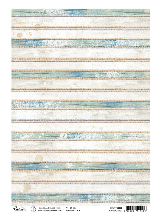 A4 Piuma Rice Paper Nautical Soul 1 Sheet