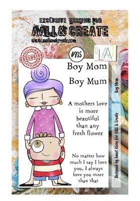 Boy Mom Clear Stamp #935