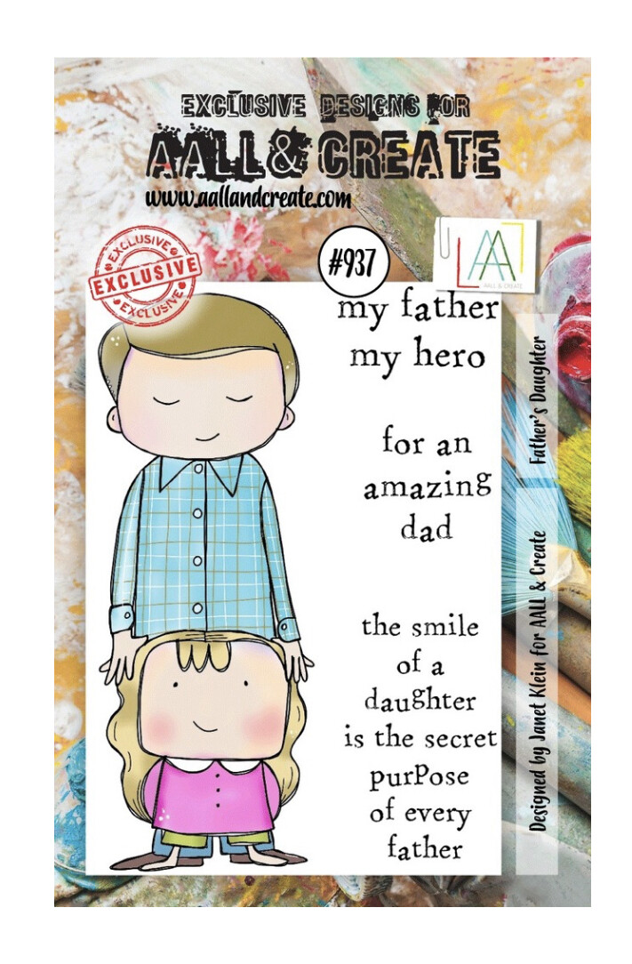 Father&#39;s  Daughter Clear Stamp #937