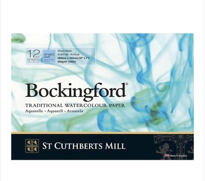 Bockingford Cold Pressed Water Colour Paper Pad White 7x10&quot; 300gsm