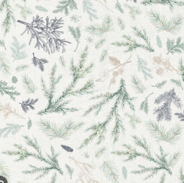 Mint And Mistletoe 12x12 Single Sheet Pine Sprigs