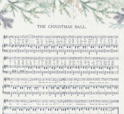 Mint And Mistletoe 12 X12 Single Sheet Christmas Song