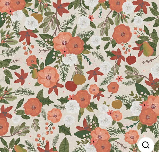 A Christmas Tale 12x12 Single Sheet Festive Flowers