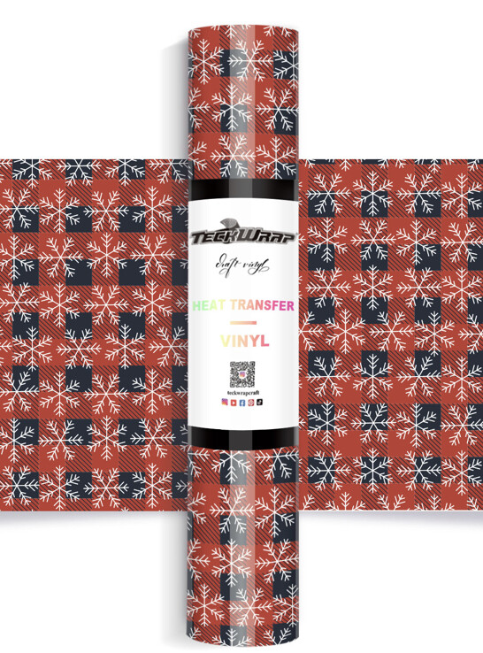 Plaid Snowflake Pattern HTV
