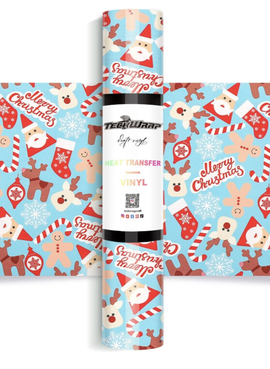 Merry Christmas Pattern HTV