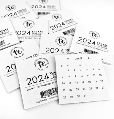 Calendar-2024 Square Tear Off (10pk)