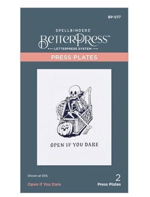 BetterPress Plate - Open If You Dare