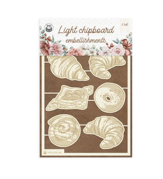 Chipboard Embellishments - Coffee Break 03 8pcs