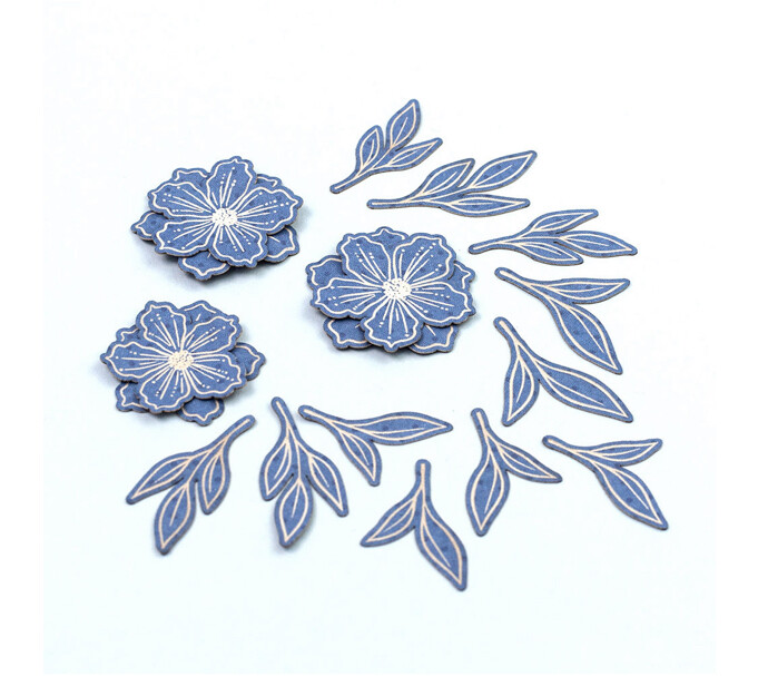 Paper Flowers - Coffee Break 17 Pcs